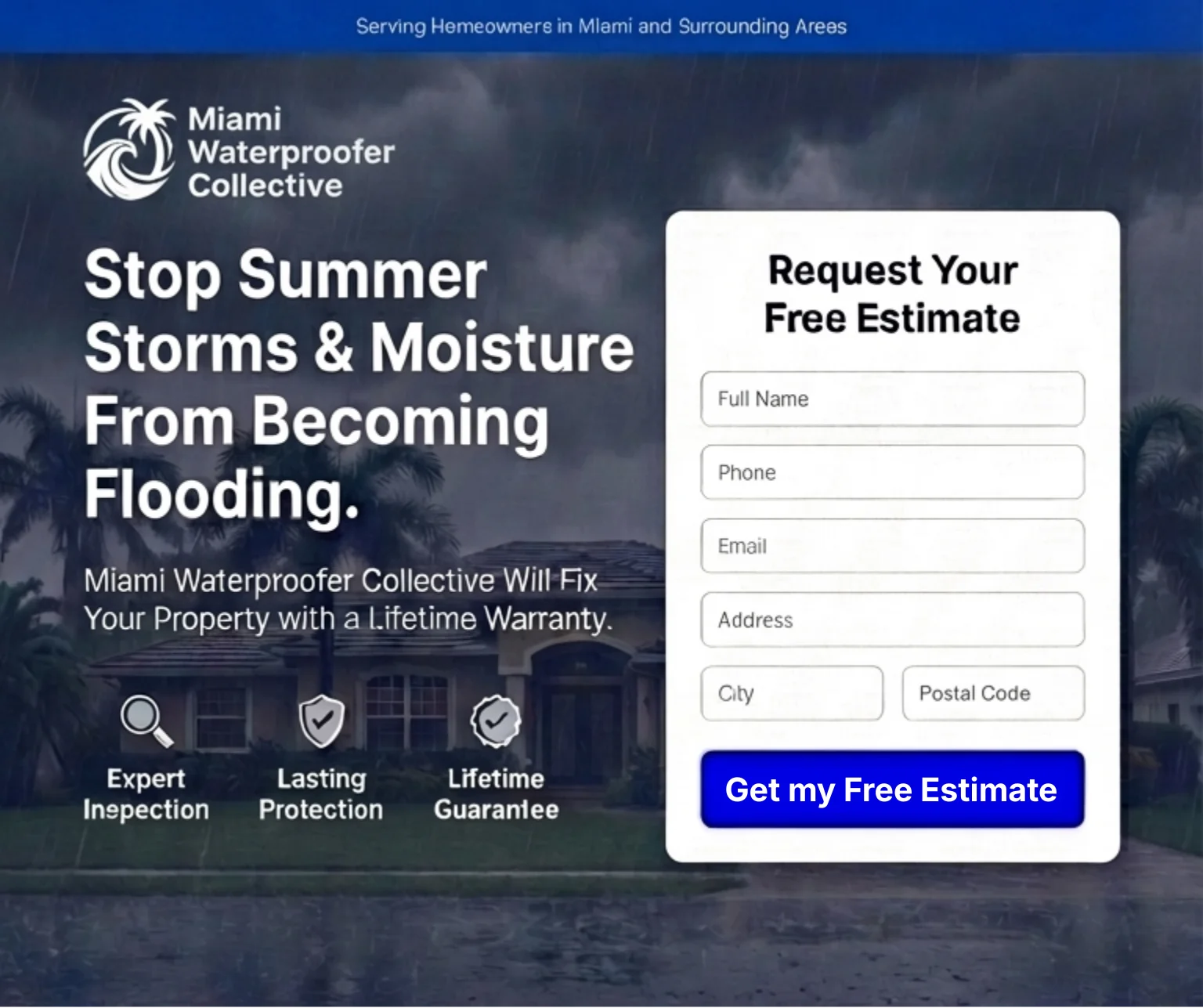 High converting landing page mockup